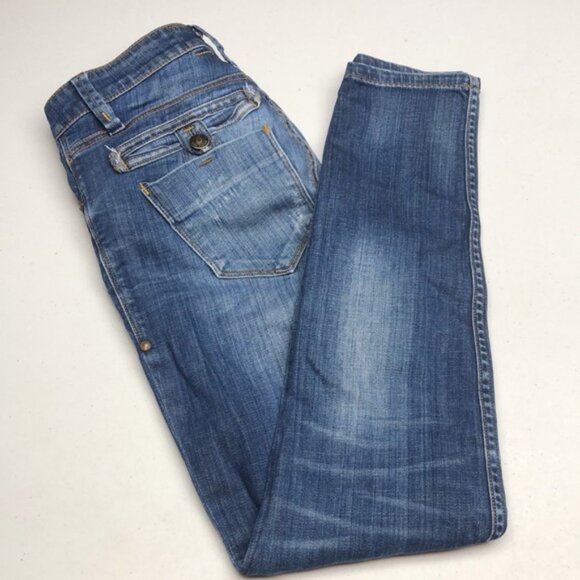 PREMIUM VINTAGE TAVERNITI SO MIDRISE SKINNY JEANS 25x28 - Picture 3 of 12